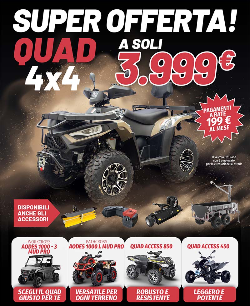 Offerta Quad Access Compatto Motors Fiera Agricola